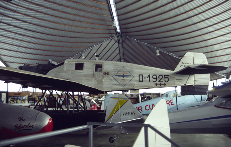 "D-1925" Junkers W.33C replica at RAAFA Museum