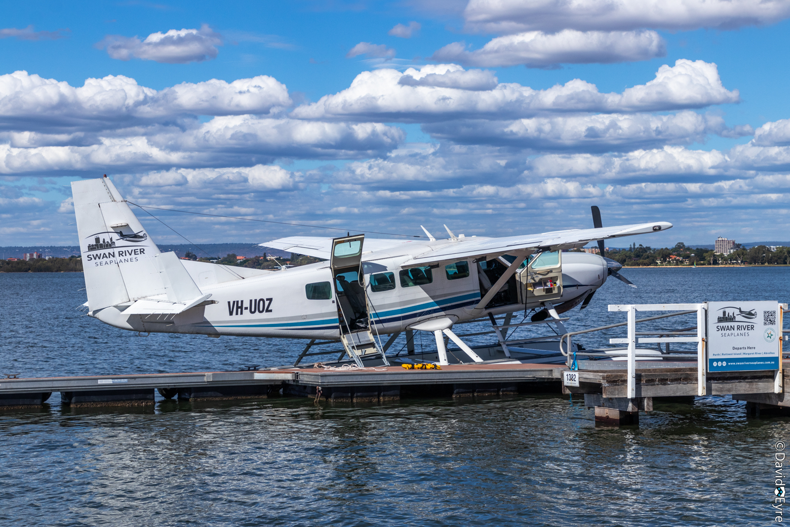 9 April 2022 Cessna Caravan seaplane of Swan River Seaplanes on the